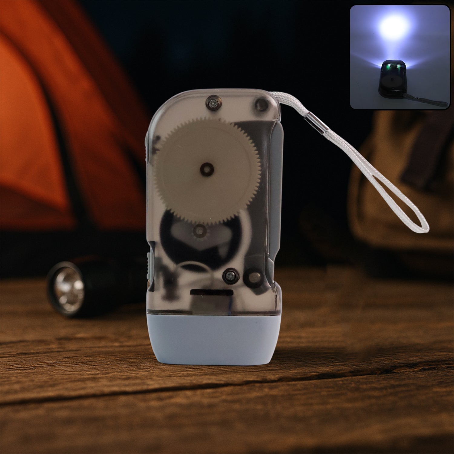 3 LED Hand Press Torch Hand Crank Flashlight Hand Pressing Flashlight Traveling Torch Light Manual Generator, Battery-Free Flashlight (1 Pc) 3 LED Hand Press Torch Hand Crank Flashlight Hand Pressing Flashlight Traveling Torch Light Manual Generator, Battery-Free Flashlight (1 Pc)